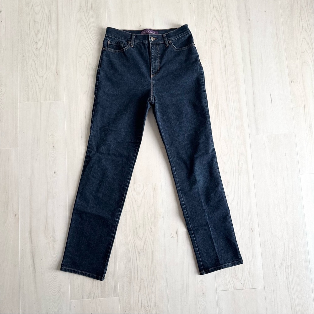 Gloria Vanderbilt Amanda Dark Blue Straight Leg Jeans